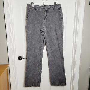Coldwater Creek Pants Womens Large 16 Gray Natural Fit Stretch Casual Trouser